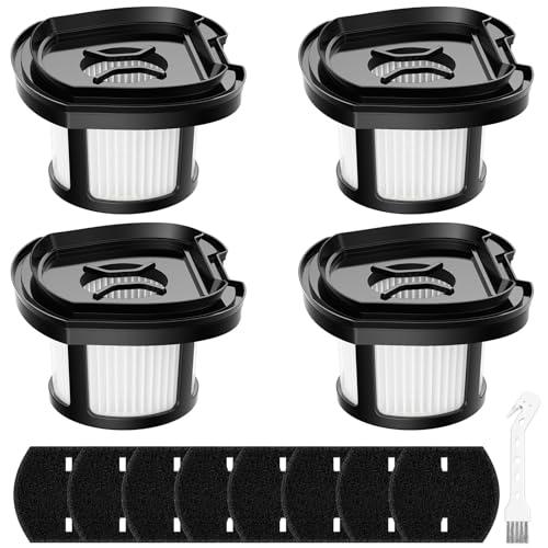 4 Pack 2284W 2390A Vacuum Replacement Filter Compatible with Bissell Pet Hair Eraser Hand Vacuum 2284W, 2390, 2390A, 2579, 2389, Part # 1614212 1614203 1614204, 4 Mesh Filters and 8 Foam Filters