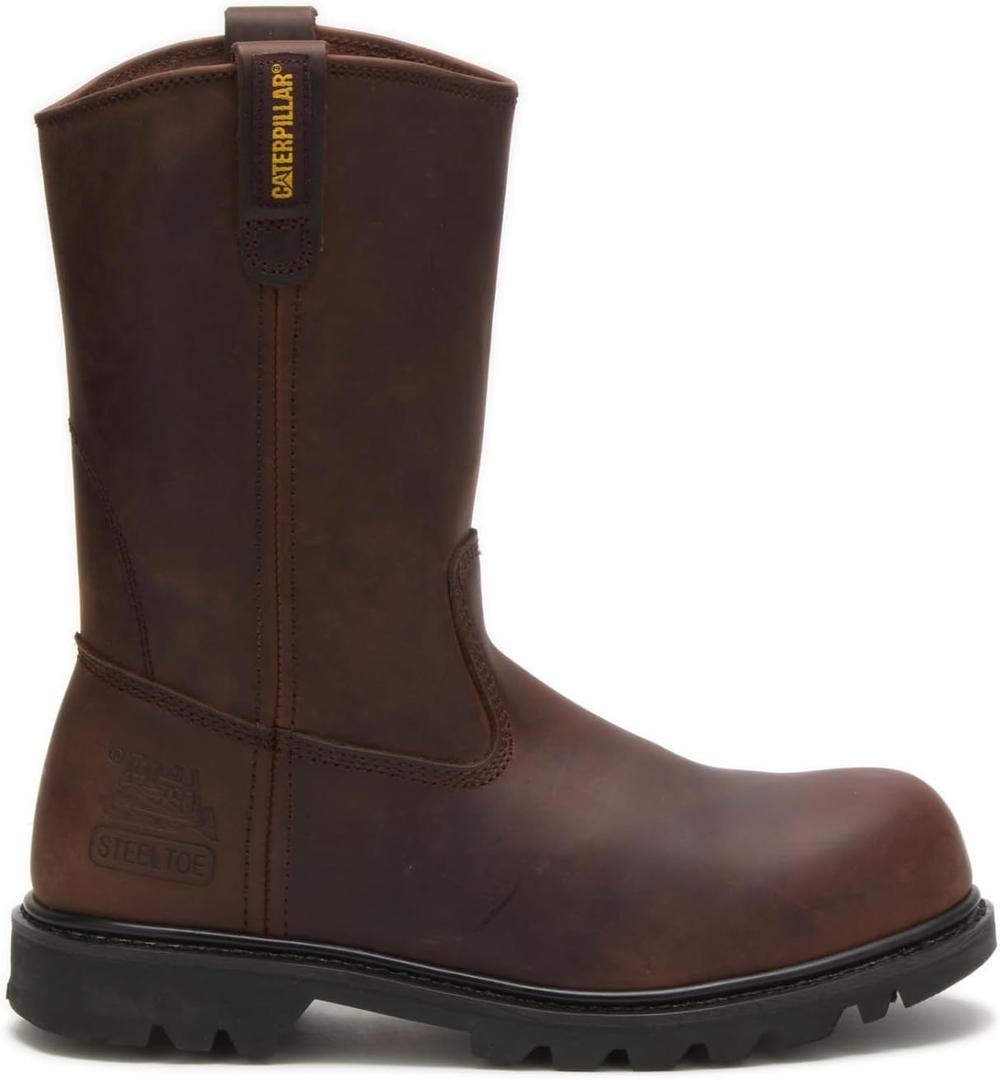 Caterpillar Men's Revolver Pull-On Steel Toe Boot, Dark Brown, 7 M US