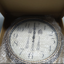 WOOPHEN Vintage Wall Clock, 16" Extra Large Silent Non Ticking Retro Wall Clocks Quality Quartz Battery Operated Round Decorative Easy to Read for Home Kitchen Living/Bedroom Office School (Bronze)