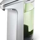 simplehuman 8 oz. Touch-Free Sensor Liquid Soap Pump Dispenser with Soap Sample, Brushed Nickel