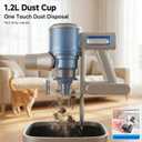 Cordless Vacuum Cleaner for Home - Lightweight, Stick Vacuum Clean with Rechargeable Battery, Max 45Mins Runtime, 8 in 1 Handheld Vacuum for Hardfloor & Carpets Pet Hair, Blue&White