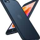 TORRAS Shockproof iPhone SE 2020 Case & iPhone 8 Case [Military Grade Drop Test] Translucent Matte Hard PC Back & Silicone TPU Bumper, Protective & Slim Fit for iPhone 7 case & SE2, Black
