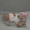 Lifelike Black Girl Reborn Baby Dolls Silicone Baby Doll 18 Inch Realistic African American Reborn Dolls Girl Real Life Dark Brown Skin Newborn Baby Toy with Accessories Toy Gift for Kids