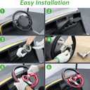 10L0L Golf Cart Steering Wheel Adapter Fits Golf cart EZGO TXT&RXV 5-6 Holes Golf Cart Steering Wheel -Silver