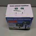 Solar Ultrasonic Animal Repeller Racoon Sonic Fortress Pro Cat Repellent Outdoor, Dog Repellent for Yard with Motion Sensor&Flash Light to Scare Deer Rabbit Coyote Squirrel Out of Garden Farm(2Pack)