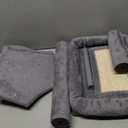 Cat Tree with Cat Condo and Big Hammock, Grey