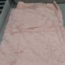 CREVENT 30"X40" Cozy Soft Warm Sherpa Baby Blanket for Girls Boys, Newborn Essentials for Infant, Baby Shower Receiving Gift - Pink Heart 75X100cm