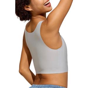 Chest Binder:- Female Transgender - FTM Binder Bra for Large Breast Women's Compression Top (Grey, XX-Large)