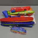 Fuwidvia 4 Pack Airplane Launcher Toys, 2 Flight Modes LED Foam Plane Toy for Boys, Outdoor Flying Toys Birthday Gifts for Boys Girl 4 5 6 7 8 9 10 11 12 Year Old (Red&green&orange&blue)