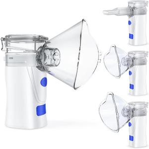 Portable Nebulizer, Efficient Handheld Mesh Nebulizer for Adults and Kids, Nebulizer Machine with Metered-Dose Inhaler Accessory