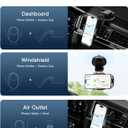 Wireless Car Charger, ESSAGER 15W Fast Charging Car Phone Holder Mount Auto Clamping Cell Phone Stand for iPhone 15 14 13 12 11 Pro Max, Samsung Galaxy S23 S22 S21