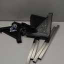 Mini Fridge Stand with 4 Locking Wheels 17.7"-25.6" Adjustable Dolly Washing Machine Stand Basefor Furniture Portable Refrigerator Dryer StandBlack