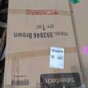 Yaheetech Folding Adirondack Chair with Retractable Ottoman Weight Capacity 300lb Solid Wood Garden Chair, Fire Pit Lounge Chairs Weather Resistant Furniture for Garden/Yard/Patio/Lawn, Brown