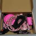 No Pull Dog Harness, Collar & Leash Set | Includes Dog Seat Belt, Collapsible Bowls & Poop Bag Dispenser. Ideal for Training, Walking, Hiking. Fits Small to Large Dogs(Pink-S)