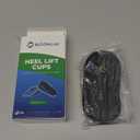 Orthopedic Heel Lift Inserts - 2 Pack, Plantar Fasciitis Relief, Height Increase Insole for Leg Length Discrepancies, Heel Spurs, Cups/Pads for Women/Men, Size M 1" (Black)