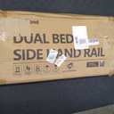 Dual Bed Side Hand Rail, Bed Assist Rail Adjustable Medical Hospital Assistive Devices Bed Rails for Elderly Adults, Fits Queen, Full & Twin Beds