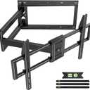 USX Mount Long Arm TV Wall Mount for Most 50-100 inch TV 40 Inch Extension Full Motion TV Mount，Pre-Assembled Wall Mount with Swivel and Tilt Up to 150lbs Fits 8″/12″/16″/24″ Studs VESA 900x600mm