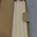 flamecan Ivory Taper Candles, Set of 20 Unscented and Smokeless 10 Inch Taper Candles Long Burning, Paraffin Wax with Cotton Wicks for Burning Approxinately 7-8 Hours Time