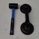 Floor Gap Fixer Tool for Laminate Floor Gap Repair Include Suction Cup and Mallet (Can't use on scraped surface floor) (Blue)
