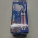 LED Shower Head with Handheld, High Pressure Shower Head with Hose, Holder & PTFE Tape etc, 3 Water Temperature-Controlled Water Saving Filtered Shower Head for Dry Hair& Skin