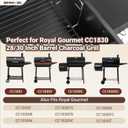 Grill Ash Pan for Royal Gourmet CC1830 Series Barrel Charcoal Grill