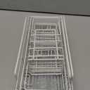 Liuoud 5 Pack Shower Caddy Organizer Rack Shelf for Inside Shower, Self Adhesive Wall Storage Basket Rustproof Stainless Steel Shampoo Holder Bathroom Accessory Decor Set, White