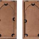 SOFE Arched Window Mirror Candle Sconces Wall Decor Set of 2, Cathedral Rustic Wall Decor Hanging Candle Holder for Living Room, Bedroom Bathroom