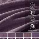 Madison Park 800GSM Bathroom Towel Set of 8 100% Cotton Bath Towel Set for Bathroom Luxurious Highly Absorbent 2 Bath Towels 2 Hand Towels 4 Washcloths Quick Dry Spa Quality Purple, Multi-size Set