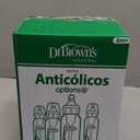 Dr. Brown's Anti-Colic Options+ Narrow Glass Baby Bottle with Level 1 Slow Flow Nipple, BPA-Free, 8 oz/250 mL, 0m+, 4-Pack