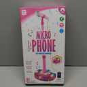 KonHaovF Kids Karaoke Machine with Lights,Microphone with Adjustable Stand Singing Karaoke Machine for Girls Boys (Pink)