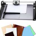 Heavy Duty Rotary Paper Cutter 15 Sheet, 14" Precision Paper Trimmer with Auto Clamp, Clean Cuts for Cardstock, Photos, Crafts & Office Use