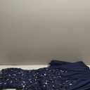 Adrianna Papell Women's Beaded Gown with Godets - Floor Length Gown with Floral Embellishments & Cap Sleeves, size 12 (Blue)