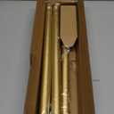 YNL Gold Shower Curtain Rod 32-80 Inch(2.7-6.6ft), Non Slip, Never Rust, No Drill Stainless Steel Spring Tension Shower Rod, Telescoping Curtain Rod for Bathroom Window Living Room