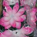 Liliful 24 Pcs Diwali Lotus Decoration Pool Floating Lights, Artificial Flowers Lotus with LED,Lily Pads Water Lantern for Indian Puja Home Decoration(3.94 Inch, 5.91 Inch,Pink)