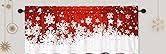 CAROMIO Christmas Curtains for Living Room, 2 Panel Sets, Red Velvet, 52"L x 16"T