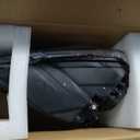 Dasbecan LED Headlights (w/ Bulbs) Compatible With Dodge Ram 1500 2500 3500 2013-2018 Right Passenger Side Projector Headlamp assembly w/ Chrome Trim Replaces# 68324940AD CH2503290