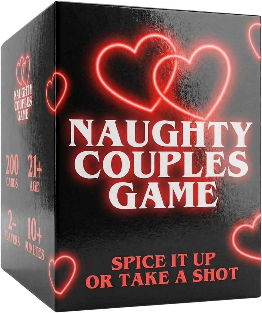 Couples Games for Adults, Spicy Drinking Game with 200 Conversation Starters & Actions, Naughty Gifts for Him & Her, Romantic Couple Activities & the Spiciest Connecting Card Games for Couples.