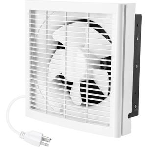 8" Shutter Exhaust Fan, 310CFM Window or Wall Mount Ventilation Fan for Greenhouse, Attic, Garage, Bathroom, Kitchen