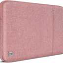 DOMISO Laptop Case Computer Sleeve Bags for 16 inch MacBook Pro M4/M3/M2/M1 Pro/Max A3403 A3186 A2991 A2780 A2485 A2141,Compatible with 15.6 inch HP Lenovo Dell XPS 16, Pink