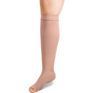 ExoStrong Below Knee (Average Silicone Medium, Beige) Compression Stockings, M