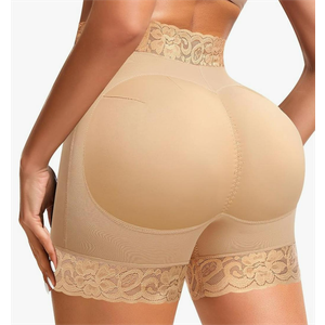 DERCA Padded Underwear for Women Butt Lifting Shapewear Booty Pads Hip Enhancer Lace Boyshorts Size XS