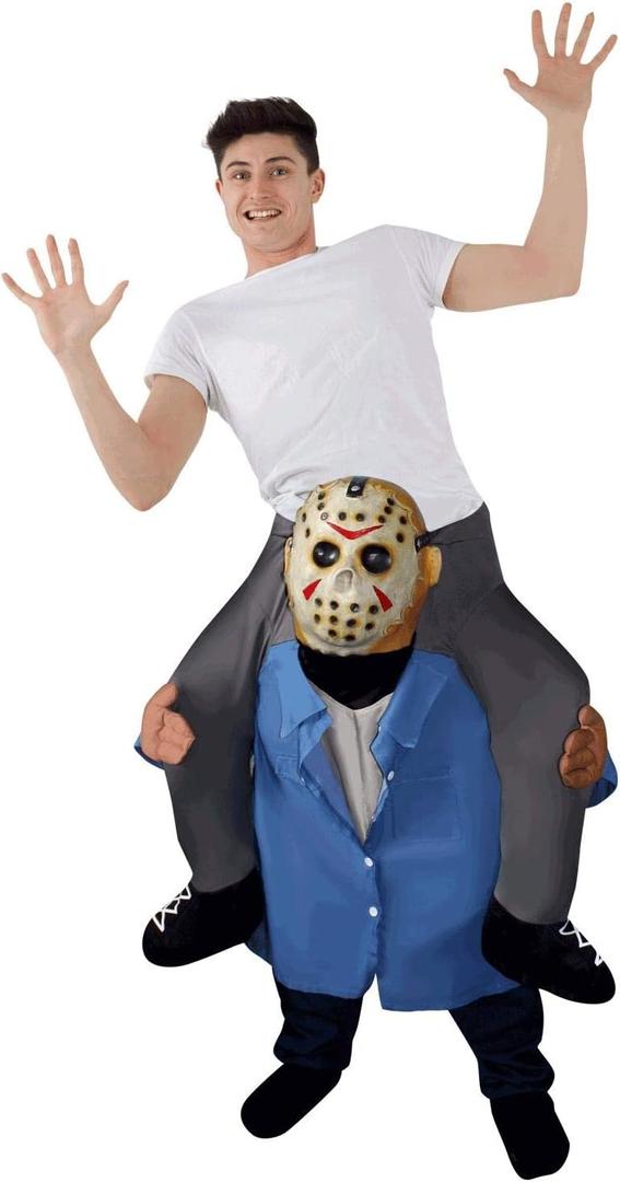 Morph Serial Killer Piggyback Costume Adult, Piggy Back Costume Adult, Killer Halloween Costumes for Men (One Size)