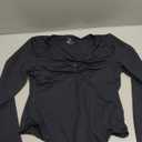 Avidlove Long Sleeve Bodysuits for Women Sexy Cutout Plunge Deep V Neck Thong Bodysuit Double Line Going Out Tops O-Ring (Black), XL