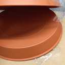2 Pack of 18 19 inch Plant Saucer Tray (16.5 inch Base), 2.7" Depth, Heavy Duty Plastic Saucer 19" Round, Plant Tray for Pots, Flower Plant Saucers for Indoors (19 inch, Terracotta)