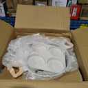 17 Pcs Pots and Pans Set Non stickCookware Sets White Granite Induction Cookware, Non-toxic Healthy Non Stick Kitchen Cooking Set with Frying Pans Set, Saucepans (PFAS, PFOA, PFOS Free) White