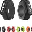 Forcefree+ Barbell Clips (Pair), Barbell Clamps, Quick Release Olympic Barbell Clamps with Anti Slip TPR Grip, Barbell Collars for Secure Weightlifting & Powerlifting (Black)