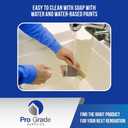 2 x Pro Grade, Paint Brushes, 5-Piece, Paint Brush Set: Flat & Angle Brushes for Latex and Oil Paints, Stains, Interior & Exterior Home Improvement