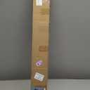 1-1/8 Inch Double Curtain Rods 36 to 72 Inches Adjustable Drapery Rods for Window width 24 to 68 Inches, Aqua Cyan Misty Clear Finials, White