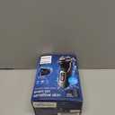 Philips Norelco Shaver 3900 Series, Wet and Dry Electric Shaver, P-Cap, Travel Pouch, Charging Stand, Storm Blue, Model S3341/92 (Silver New)