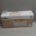 bella 2 Slice Slim Toaster, Fits-anywhere™ Kitchenware, 6 Setting Shade Control with Reheat & Cancel Buttons, Fits sourdough, 10” Long Slot, Anti Jam & Auto Shutoff, 900 Watt, Oatmilk